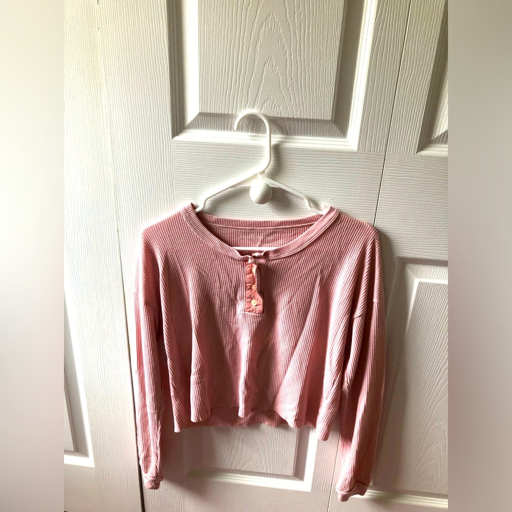 American Eagle Waffle Knit Top